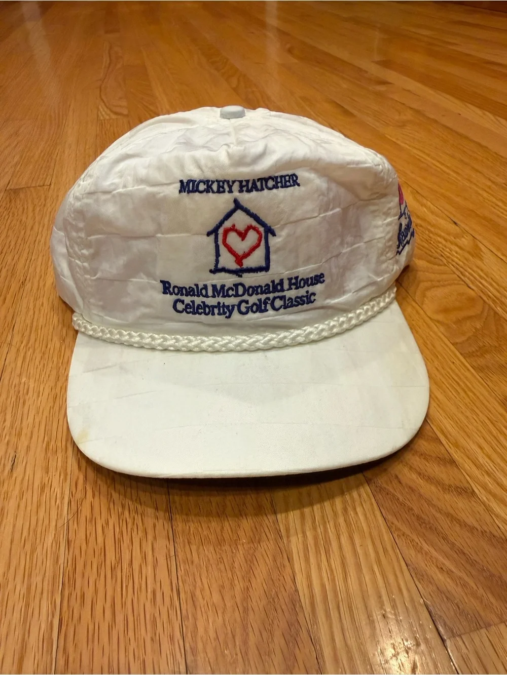 Ronald McDonald Celebrity Golf Classic White Rope-Brim Hat